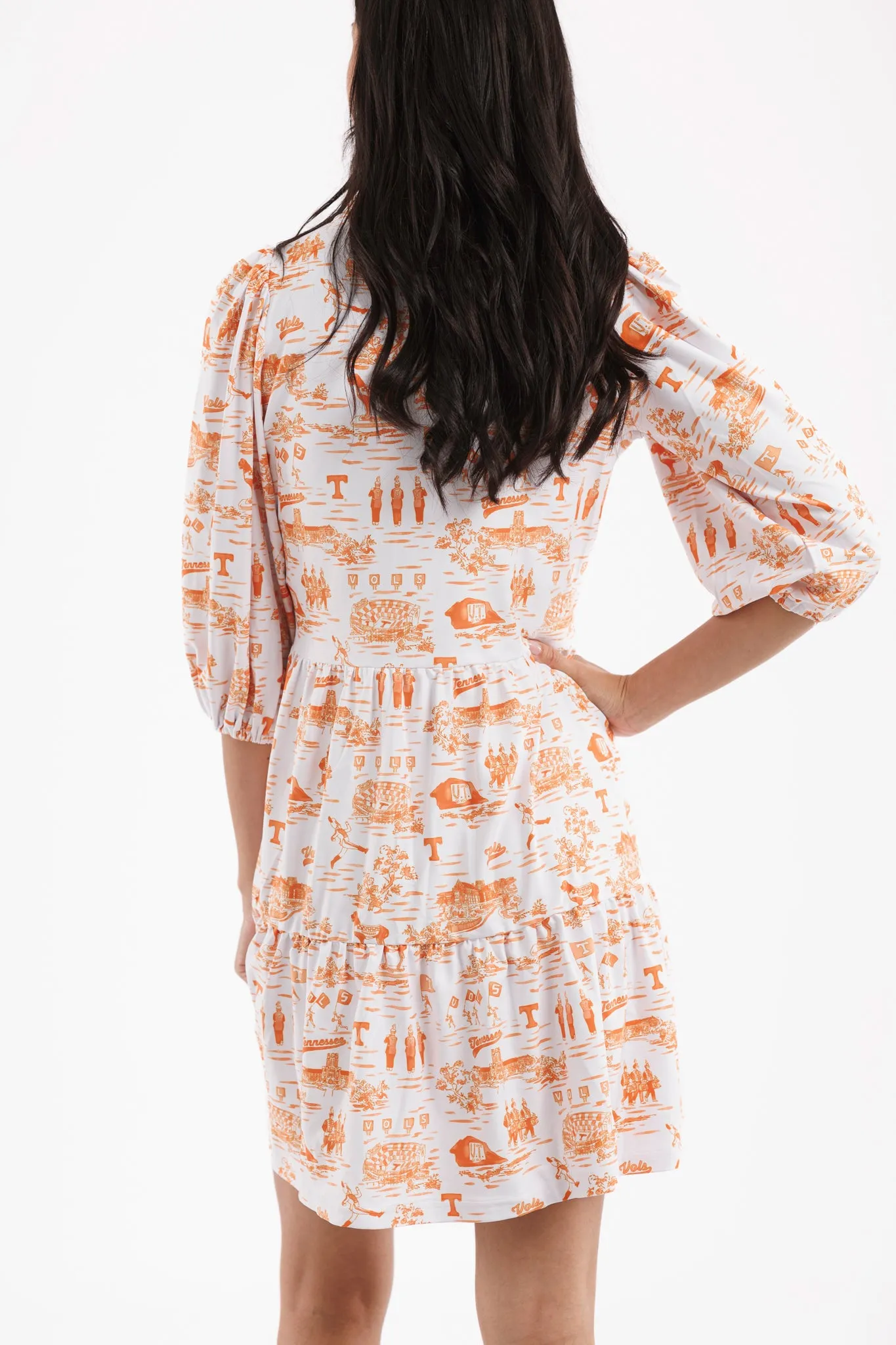 Tailgate Collection Tory Dress - Tennessee Toile