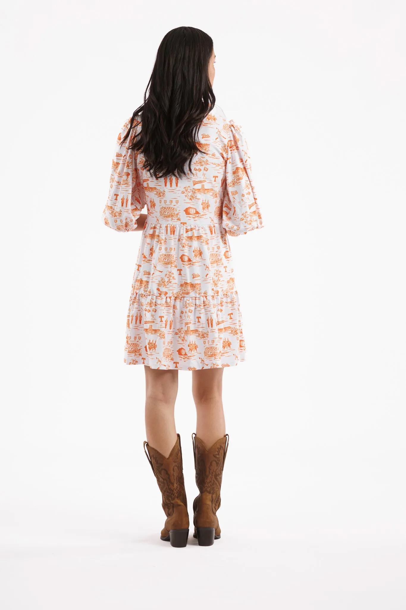 Tailgate Collection Tory Dress - Tennessee Toile