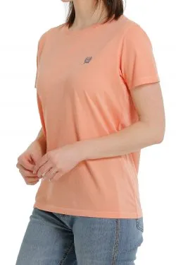 WOMEN'S CINCH RODEO BRAND TEE - CORAL