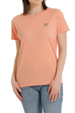 WOMEN'S CINCH RODEO BRAND TEE - CORAL