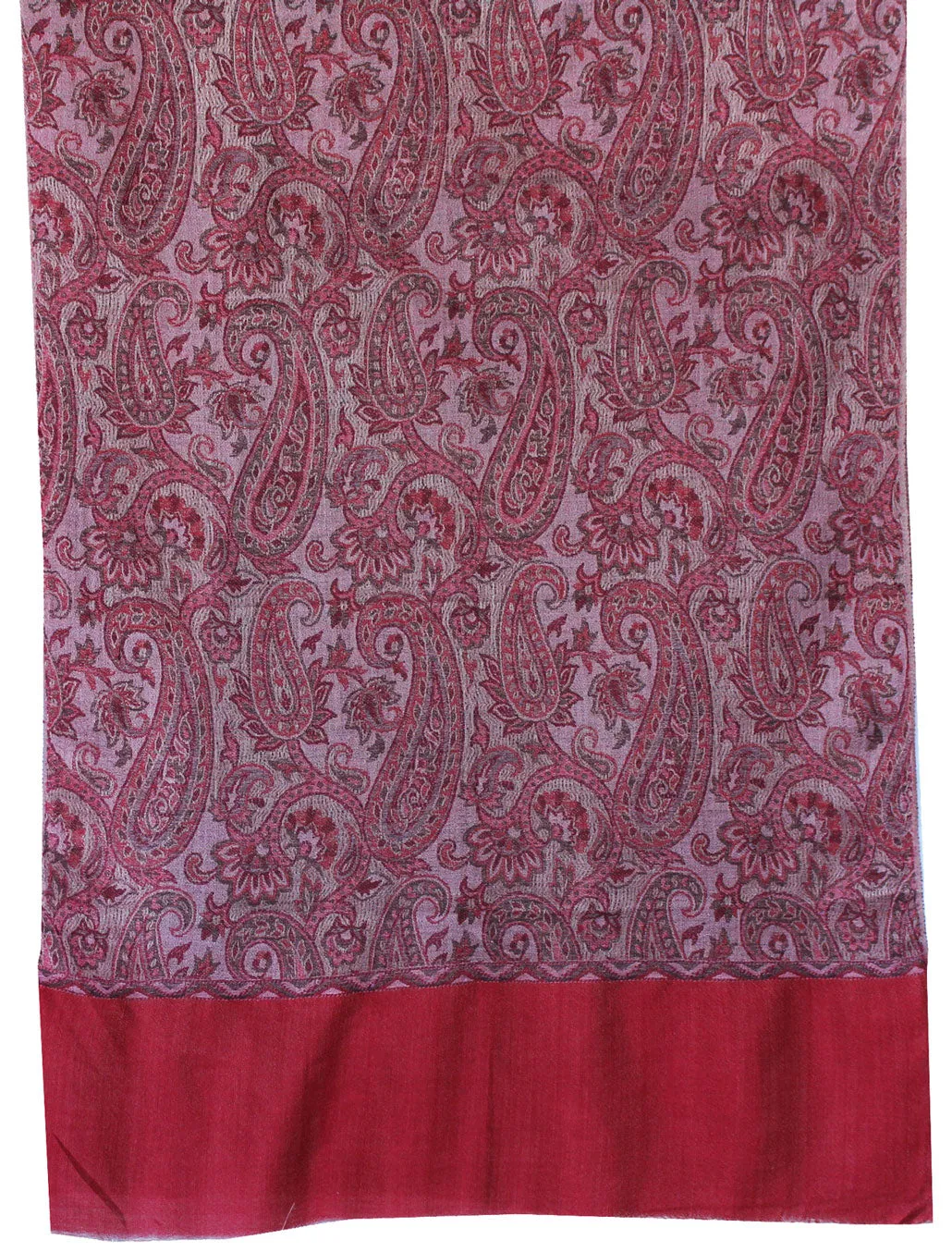 Womens Paisley Scarf Shawl Wool Indian Clothing (80 x 28 inches)