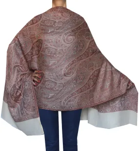 Womens Paisley Scarf Shawl Wool Indian Clothing (80 x 28 inches)