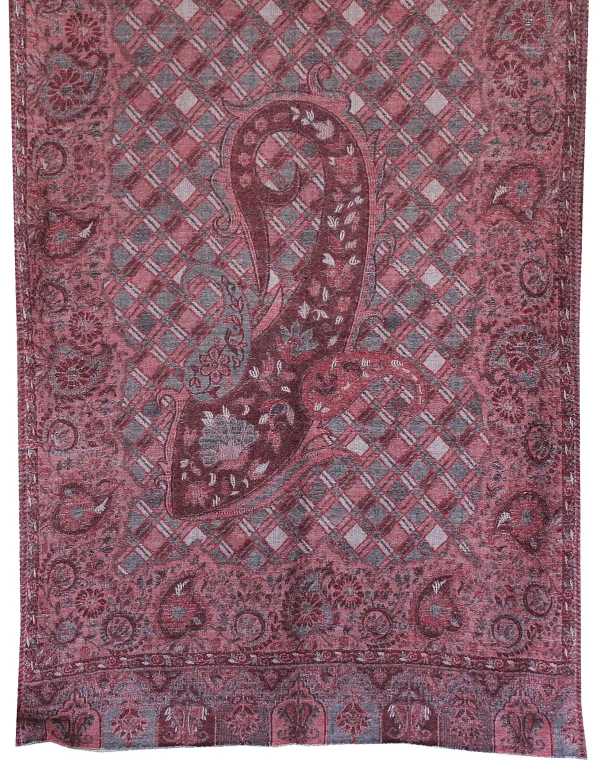 Womens Scarf Shawl Paisley Wool Indian Clothing (80 x 28 inches)