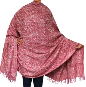 Womens Wool Jamawar Shawl Scarves Paisley Indian Clothing (82 x 42 inches)