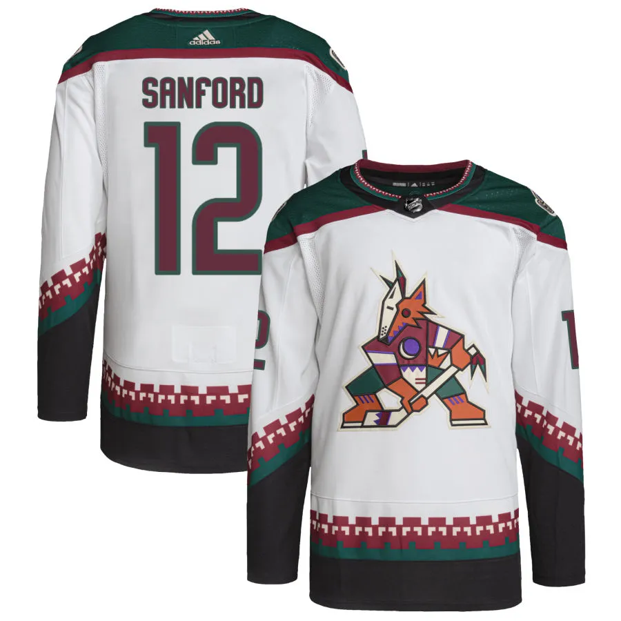 Zach Sanford Arizona Coyotes adidas Primegreen Authentic Pro Jersey - White